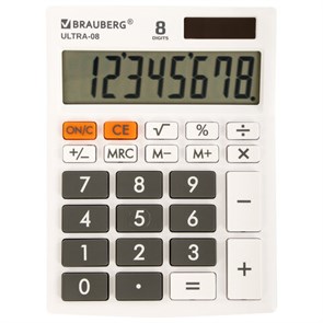 {{photo.Alt || photo.Description || 'Калькулятор настольный BRAUBERG ULTRA-08-WT, КОМПАКТНЫЙ (154x115 мм), 8 разрядов, двойное питание, БЕЛЫЙ, 250512'}}