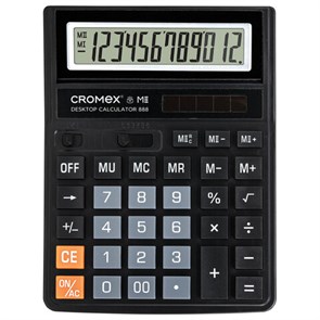 {{photo.Alt || photo.Description || 'Калькулятор настольный CROMEX 888 (185x145 мм), 12 разрядов, ЧЕРНЫЙ, 271728'}}