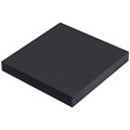 Блок самоклеящийся (стикеры) черный BRAUBERG BLACK, 76х76 мм, 100 листов, 115204 115204