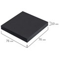Блок самоклеящийся (стикеры) черный BRAUBERG BLACK, 76х76 мм, 100 листов, 115204 115204