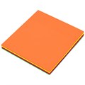 Блок самоклеящийся пластиковый (стикеры) 4 цвета BRAUBERG MULTI COLOUR 76х76 мм, 100 листов, 115208 115208