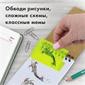 Блок самоклеящийся прозрачно-желтый (стикеры) BRAUBERG TRANSPARENT 76х76 мм, 100 листов, 115207 115207