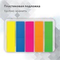 Закладки клейкие неоновые BRAUBERG, 45х12 мм, 500 штук (5 цветов х 20 листов, КОМПЛЕКТ 5 штук), 112442 112442