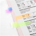 Закладки клейкие неоновые STAFF "СТРЕЛКИ", 45х12 мм, 100 штук (5 цветов х 20 листов), на пластиковом основании, 111355 111355