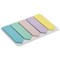 Закладки клейкие пастельные BRAUBERG MACAROON "СТРЕЛКИ" 50х14 мм, 125 штук (5 цветов х 25 листов), 115211 115211