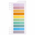 Закладки клейкие пастельные BRAUBERG PASTEL, пластиковые, 45х10 мм, 10 цветов х 20 листов, 115579 115579