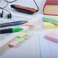 Закладки клейкие пастельные BRAUBERG бумажные, 76х25 мм, 300 штук (3 цвета х 100 листов), европодвес, 124812 124812