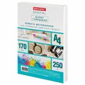 Бумага BRAUBERG DIGITAL GLOSSY мелованная глянцевая А4, 170 г/м2, 250 л., для полноцветной лазерной печати, 120% (CIE), 116404 116404