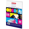 Бумага для цветной лазерной печати БОЛЬШОЙ ФОРМАТ (297х420), А3, 235 г/м2, 50 л., BRAUBERG, 115386 115386