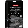 Фотобумага PREMIUM сатин, А4, 260 г/м2, односторонняя, 20 листов, BRAUBERG, 364005 364005