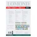 Фотобумага глянцевая, А4, 170 г/м2, односторонняя, 50 листов, LOMOND, 0102142 361578