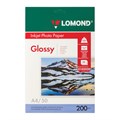 Фотобумага глянцевая, А4, 200 г/м2, односторонняя, 50 листов, LOMOND, 0102020 360338