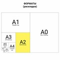 Ватман, формат А2 (594х420 мм), 1 лист, плотность 200 г/м2, ГОЗНАК Краснокамск 115095