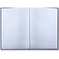 Книга учета 144 л., клетка, твердая, бумвинил, блок офсет, наклейка, А4 (200х290 мм), BRAUBERG, синий, 130142 130142