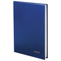 Книга учета 144 л., линия, твердая, бумвинил, блок офсет, А4 (200х290 мм), BRAUBERG, синий, 130227 130227