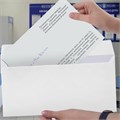 Конверты Е65 (110х220 мм), отрывная лента, "Куда-Кому", 80 г/м2, КОМПЛЕКТ 25 шт., внутренняя запечатка, BRAUBERG, 122450 122450