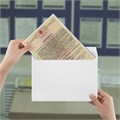 Конверты С4 (229х324 мм), отрывная лента "Куда-Кому", 90 г/м2, КОМПЛЕКТ 50 шт., внутренняя запечатка, STAFF, 116568 116568