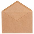 Конверты С6 (114х162 мм) КРАФТ, клей, 90 г/м2, КОМПЛЕКТ 50 шт., треугольный клапан, BRAUBERG, 112363 112363