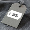 Этикет-лента 26х16 мм, волна, белая, комплект 5 рулонов по 800 шт., BRAUBERG, 123580 123580