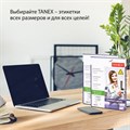 Этикетка самоклеящаяся ГЛЯНЦЕВАЯ 210х297 мм, 1 этикетка, белая, 80 г/м2, 100 листов, TANEX, сырье Финляндия, 114547, TW-2000 114547