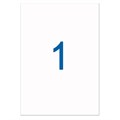 Этикетка самоклеящаяся УДАЛЯЕМАЯ, 210х297 мм, 1 этикетка, белая, 65 г/м2, 50 листов, STAFF, 128820 128820