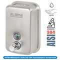Дозатор для жидкого мыла LAIMA PROFESSIONAL INOX (гарантия 3 года), 0,5 л, нержавеющая сталь, матовый, 605396 605396