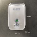 Дозатор для жидкого мыла LAIMA PROFESSIONAL INOX (гарантия 3 года), 0,5 л, нержавеющая сталь, матовый, 605396 605396