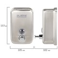 Дозатор для жидкого мыла LAIMA PROFESSIONAL INOX (гарантия 3 года), 0,5 л, нержавеющая сталь, матовый, 605396 605396