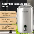 Дозатор для жидкого мыла LAIMA PROFESSIONAL INOX (гарантия 3 года), 1 л, нержавеющая сталь, зеркальный, 605393 605393