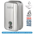 Дозатор для жидкого мыла LAIMA PROFESSIONAL INOX (гарантия 3 года), 1 л, нержавеющая сталь, зеркальный, 605393 605393