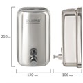 Дозатор для жидкого мыла LAIMA PROFESSIONAL INOX (гарантия 3 года), 1 л, нержавеющая сталь, зеркальный, 605393 605393