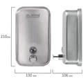 Дозатор для жидкого мыла LAIMA PROFESSIONAL INOX (гарантия 3 года), 1 л, нержавеющая сталь, матовый, 605395 605395