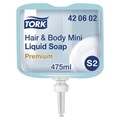 Картридж с жидким мылом-гелем одноразовый TORK (Система S2) Premium, 0,475 л, 420602 602958