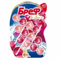 Освежитель WC (для туалета) твердый 3х50 г БРЕФ De Luxe, "Нежная магнолия", 17258 606815