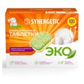 Таблетки для посудомоечных машин 100 шт. SYNERGETIC, биоразлагаемые, бесфосфатные, 102100 608262