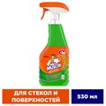 Средство для мытья стекол и зеркал 530 мл, МИСТЕР МУСКУЛ "Утренняя роса", распылитель 600330