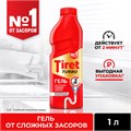 Средство для прочистки канализационных труб 1 л, TIRET (Тирет) "Turbo", гель, 8147377 602018