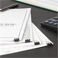 Зажимы для бумаг STAFF "EVERYDAY", КОМПЛЕКТ 12 шт., 15 мм, на 45 листов, черные, картонная коробка, 229049 229049