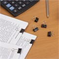 Зажимы для бумаг STAFF "EVERYDAY", КОМПЛЕКТ 12 шт., 19 мм, на 60 листов, черные, картонная коробка, 224606 224606