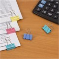 Зажимы для бумаг STAFF "Profit", КОМПЛЕКТ 12 шт., 32 мм, на 140 листов, цветные, картонная коробка, 225158 225158