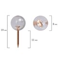 Силовые кнопки-гвоздики BRAUBERG CLEAR & GOLD, прозрачные с золотистым (шарики), 100 штук, 11 мм, 272760 272760