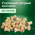 Силовые кнопки-гвоздики BRAUBERG WOOD, деревянные, 30 штук, 10 мм, 272759 272759