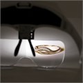 Лупа налобная с LED-ПОДСВЕТКОЙ, 5 сменных линз 95х33 мм, увеличение 1,0 - 3,5, BRAUBERG, 455929 455929