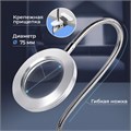 Лупа настольная на прищепке с LED-ПОДСВЕТКОЙ, диаметр 75 мм, увеличение 3, BRAUBERG, 455931 455931