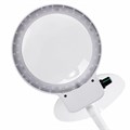 Лупа настольная с LED-ПОДСВЕТКОЙ, диаметр 110 мм, увеличение 3, корпус белый, BRAUBERG, 455930 455930