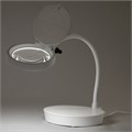 Лупа настольная с LED-ПОДСВЕТКОЙ, диаметр 110 мм, увеличение 3, корпус белый, BRAUBERG, 455930 455930