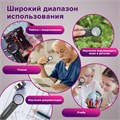 Лупа просмотровая BRAUBERG, С ПОДСВЕТКОЙ, диаметр 37 мм, увеличение 8, корпус черный, 454127 454127