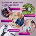 Лупа просмотровая BRAUBERG, С ПОДСВЕТКОЙ, диаметр 50 мм, увеличение 5, корпус черный, 454128 454128