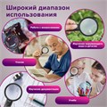 Лупа просмотровая BRAUBERG, С ПОДСВЕТКОЙ, диаметр 75 мм, увеличение 3, корпус черный, 454130 454130