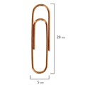 Скрепки BRAUBERG, 28 мм, омедненные, 100 шт., в картонной коробке, 270448 270448